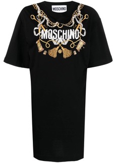 Moschino sewing-print T-shirt dress