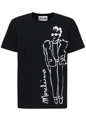 Moschino Signature Logo Print Cotton T-shirt