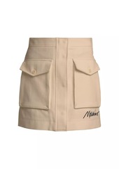 Moschino Signature Utilitarian Miniskirt
