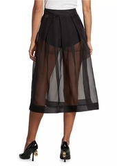 Moschino Silhouette of the Season Sheet Midi-Skirt