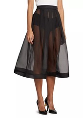 Moschino Silhouette of the Season Sheet Midi-Skirt