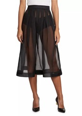 Moschino Silhouette of the Season Sheet Midi-Skirt