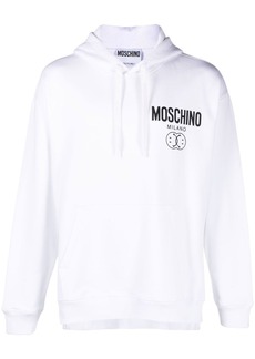 Moschino smile logo-print cotton hoodie