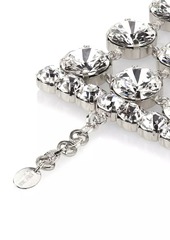 Moschino Still Life Silvertone & Crystal 3-Row Bracelet