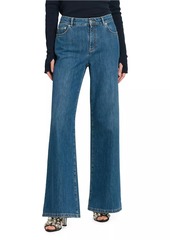 Moschino Still Life Wide-Leg Jeans
