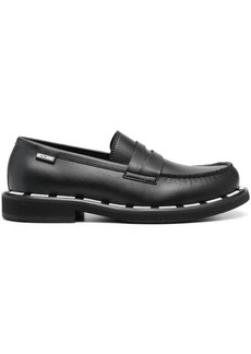 Moschino stitch-detailed slip-on loafers