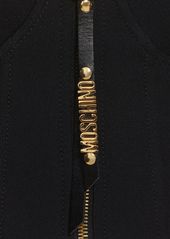 Moschino Strapless Viscose Envers Satin Crop Top