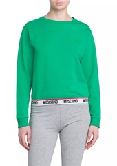 Moschino Stretch-Cotton Crewneck Sweatshirt