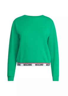 Moschino Stretch-Cotton Crewneck Sweatshirt