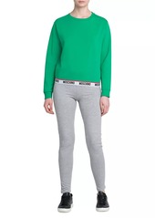 Moschino Stretch-Cotton Crewneck Sweatshirt