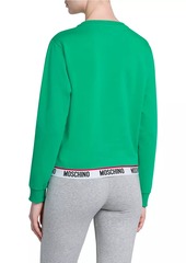 Moschino Stretch-Cotton Crewneck Sweatshirt