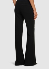 Moschino Stretch Crepe Flared Pants