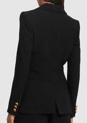 Moschino Stretch Crepe Single Breast Jacket