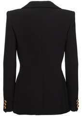 Moschino Stretch Crepe Single Breast Jacket