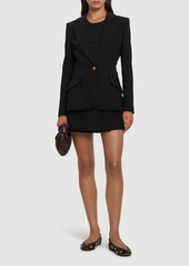 Moschino Stretch Crepe Single Breast Jacket