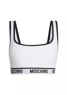 Moschino Stretch-Jersey Scoopneck Bra