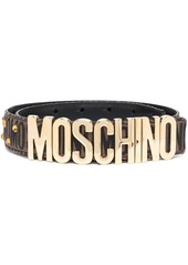 Moschino stud-embellished leather belt