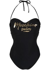 Moschino sweetheart-neck halterneck swimsuit