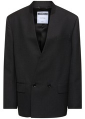 Moschino Tailored Wool Double Breast Blazer