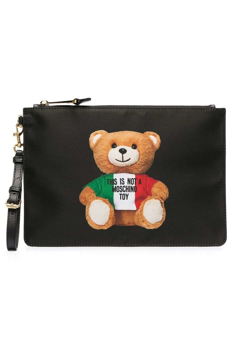 moschino teddy bear clutch