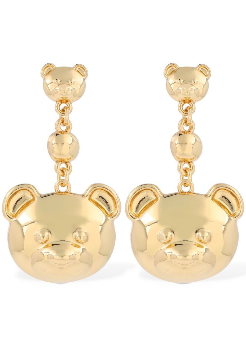 Moschino Teddy Bear Drop Earrings