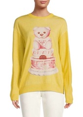 Moschino Teddy Bear Graphic Wool Sweater