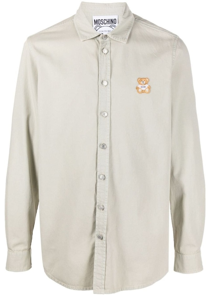 Moschino Teddy Bear-motif cotton shirt