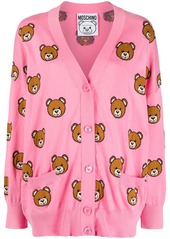 Moschino teddy bear pattern cardigan