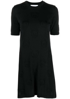 Moschino Teddy bear-pattern mini dress