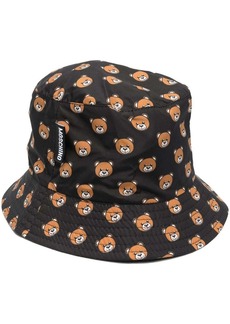 Moschino teddy-bear print bucket-hat