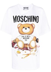 Moschino teddy bear-print cotton T-shirt