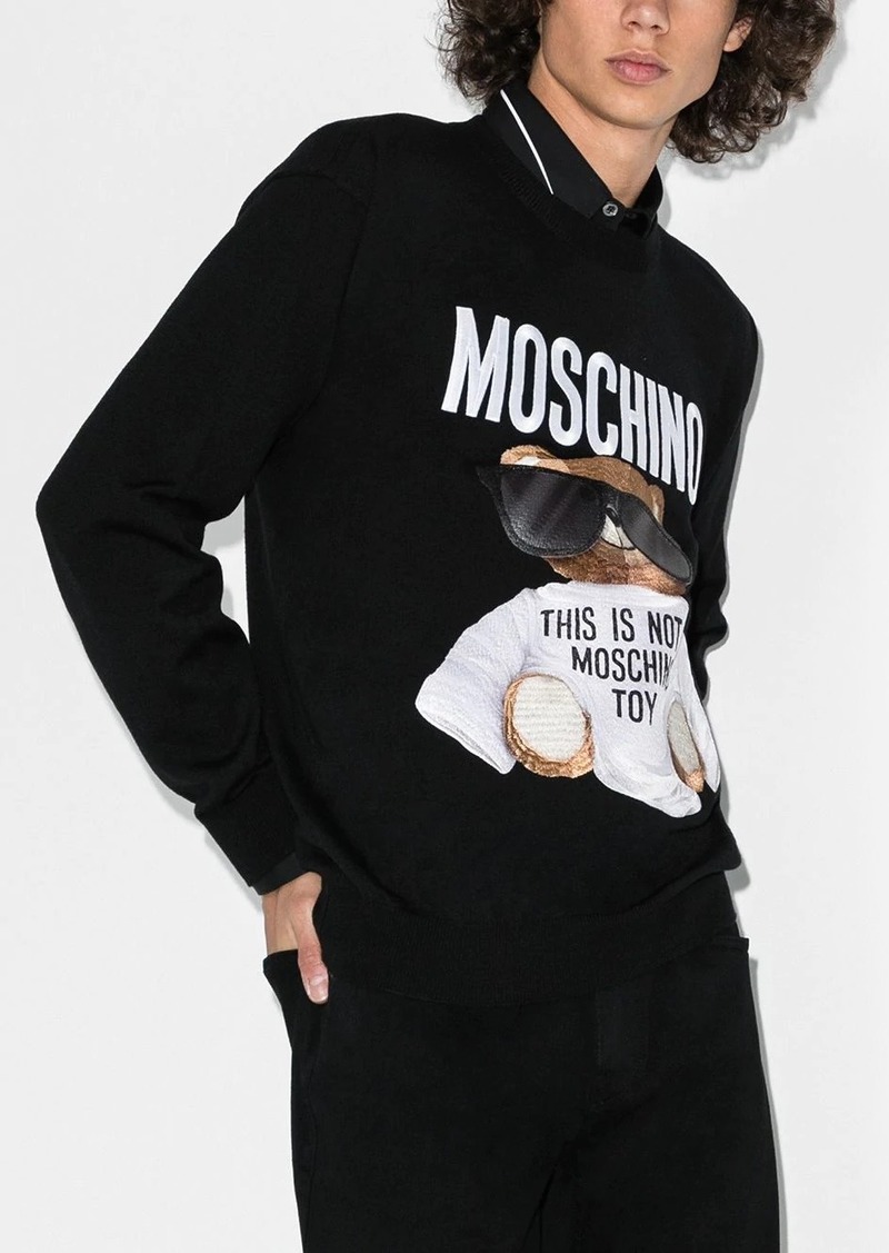 moschino teddy bear hoodie