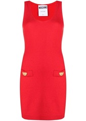 Moschino Teddy-buttons knitted dress
