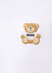 Moschino Teddy Embroidered Cotton Jersey T-shirt