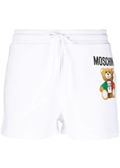 Moschino Teddy logo print track shorts