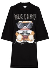 Moschino Teddy-print hoodie dress