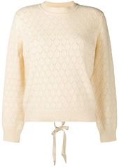 Moschino tied back jumper