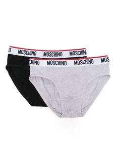 Moschino two-pack logo-waistband briefs