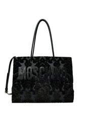 Moschino Velvet Jacquard Shoulder Bag
