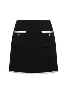 Moschino Viscose Crepe Mini Skirt