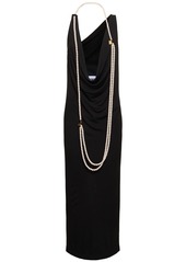 Moschino Viscose Organza Long Dress