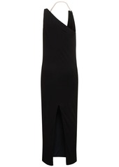 Moschino Viscose Organza Long Dress