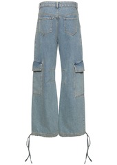 Moschino Wide Denim Cargo Jeans