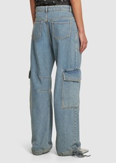 Moschino Wide Denim Cargo Jeans