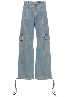 Moschino Wide Denim Cargo Jeans