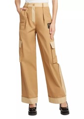 Moschino Wide-Leg Colorblock Cargo Pants