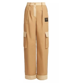Moschino Wide-Leg Colorblock Cargo Pants