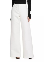 Moschino Wide-Leg Cotton Trousers