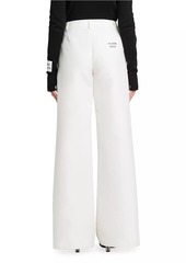 Moschino Wide-Leg Cotton Trousers