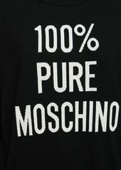 Moschino Wool Knit Logo Sweater